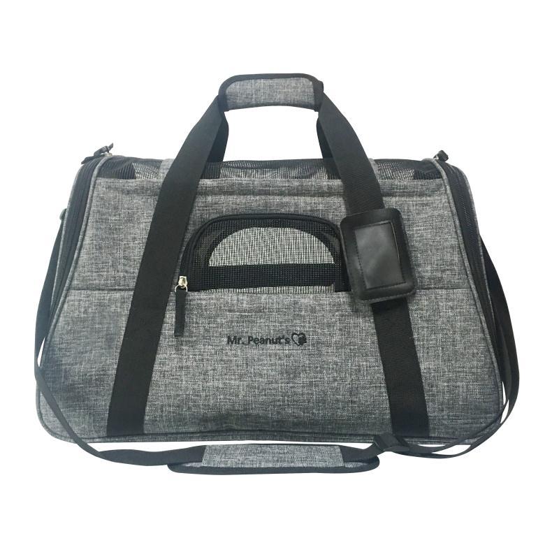 Mr. Peanut's Copper Series Airline Compliant Pet Carrier, Tall Profile Soft Sided Luxury Travel Tote Mr. Peanut's Pet Carriers