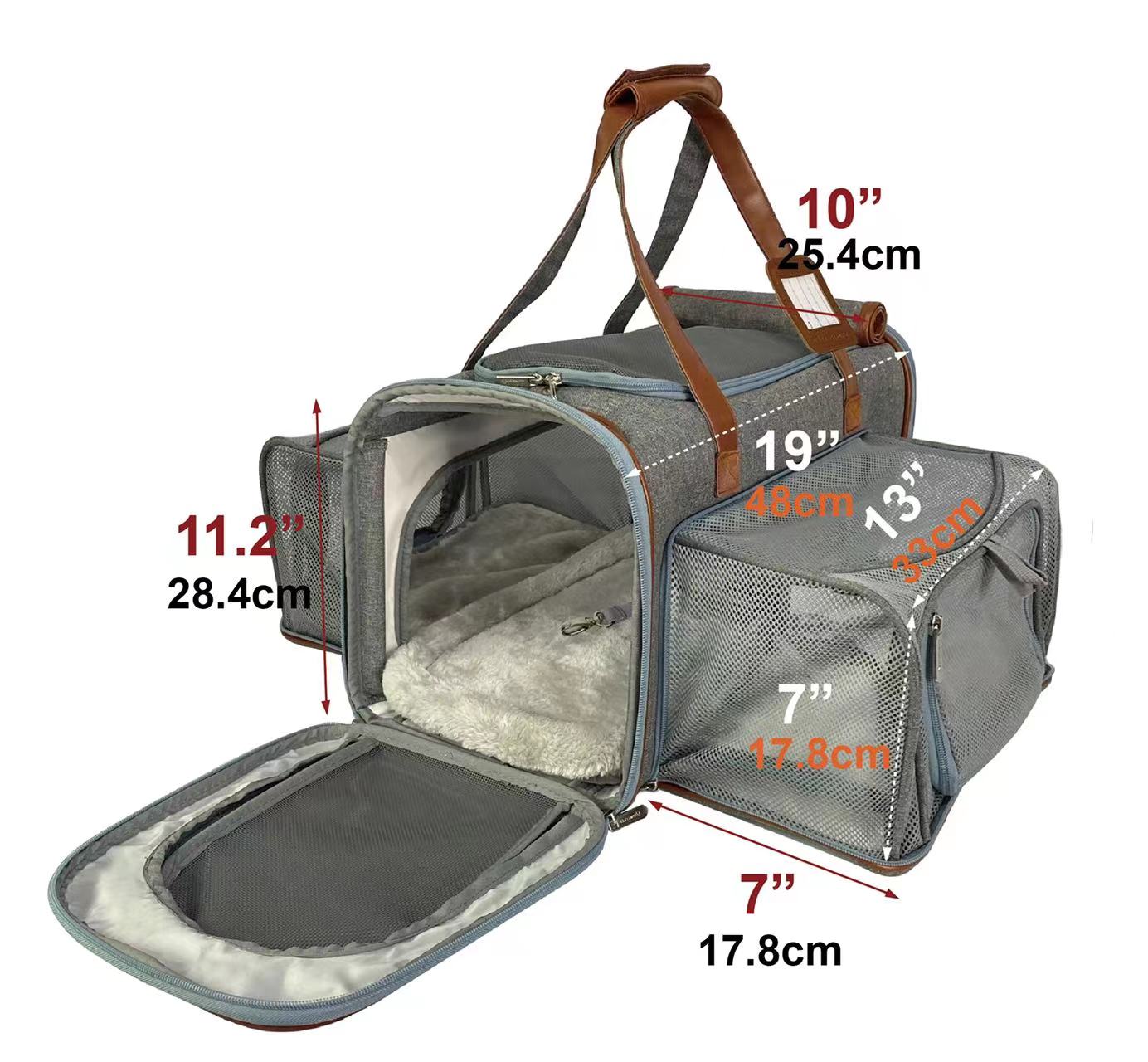Mr. Peanut's Gold Series Big Apple XL Size Airline Compliant Double Expandable Pet Carrier Mr. Peanut's Pet Carriers