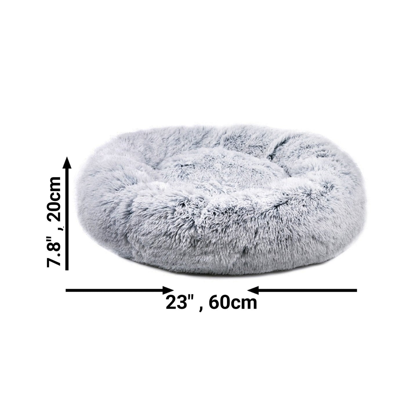 Mr. Peanut's 23" OrthoPlush® Pet Bed - Gray Two Tone Mr. Peanut's Pet Carriers