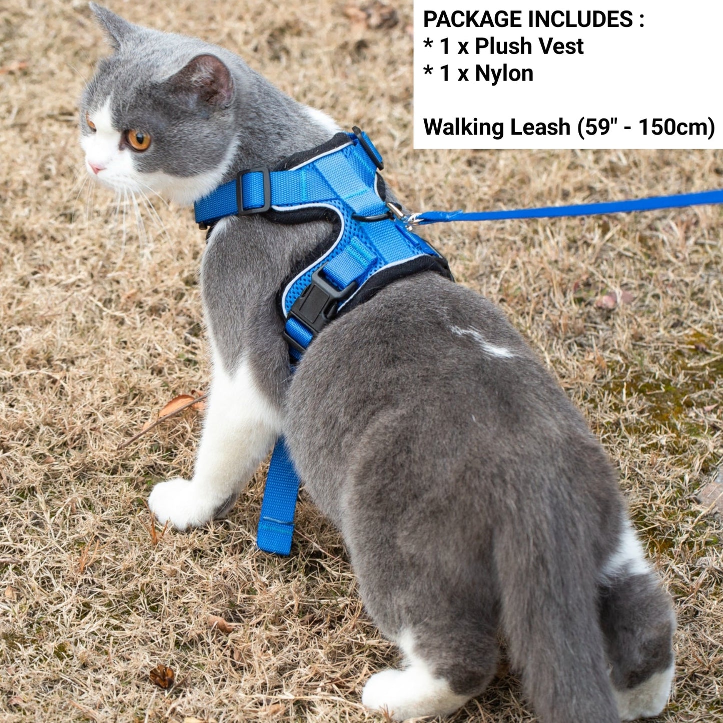Mr. Peanut's PurrTrek Reflective Cat Harness with Matching Leash Mr. Peanut's Pet Carriers