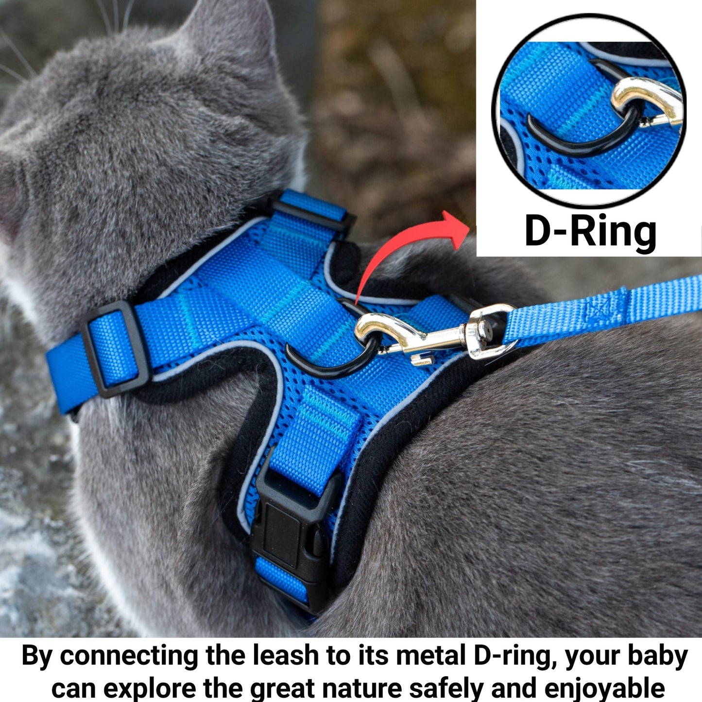 Mr. Peanut's PurrTrek Reflective Cat Harness with Matching Leash Mr. Peanut's Pet Carriers