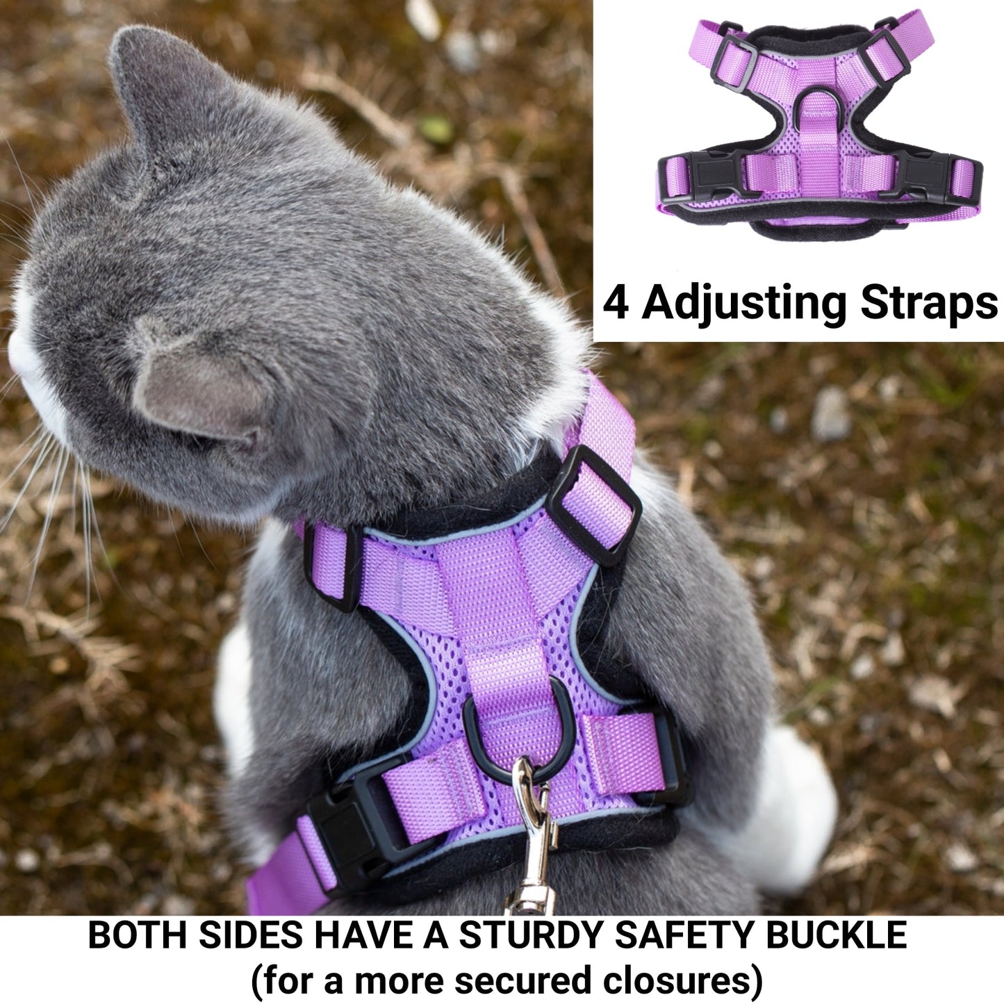 Mr. Peanut's PurrTrek Reflective Cat Harness with Matching Leash Mr. Peanut's Pet Carriers