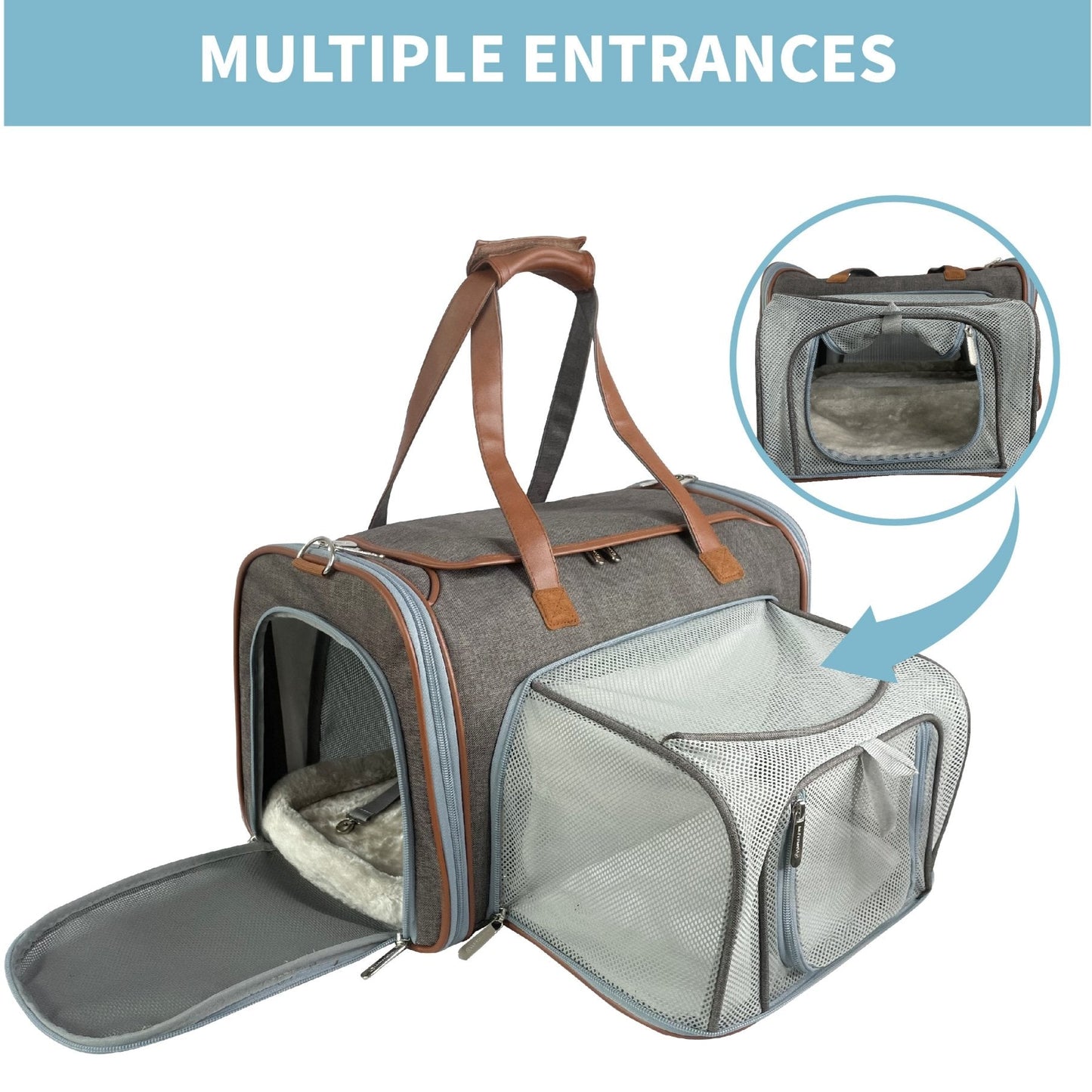 Mr. Peanut's Gold Series Standard Size Airline Compliant Expandable Pet Carrier Mr. Peanut's Pet Carriers