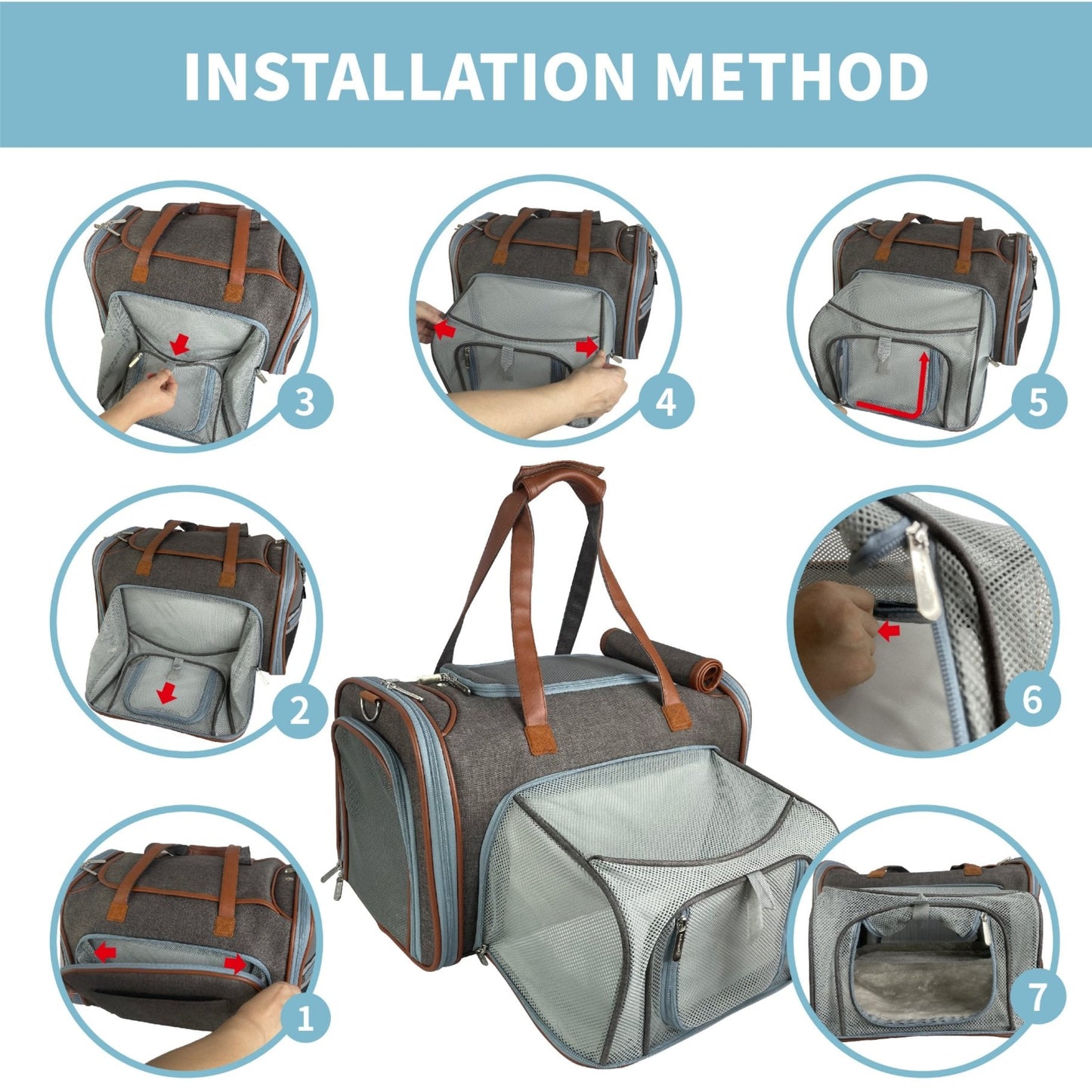 Mr. Peanut's Gold Series Standard Size Airline Compliant Expandable Pet Carrier Mr. Peanut's Pet Carriers