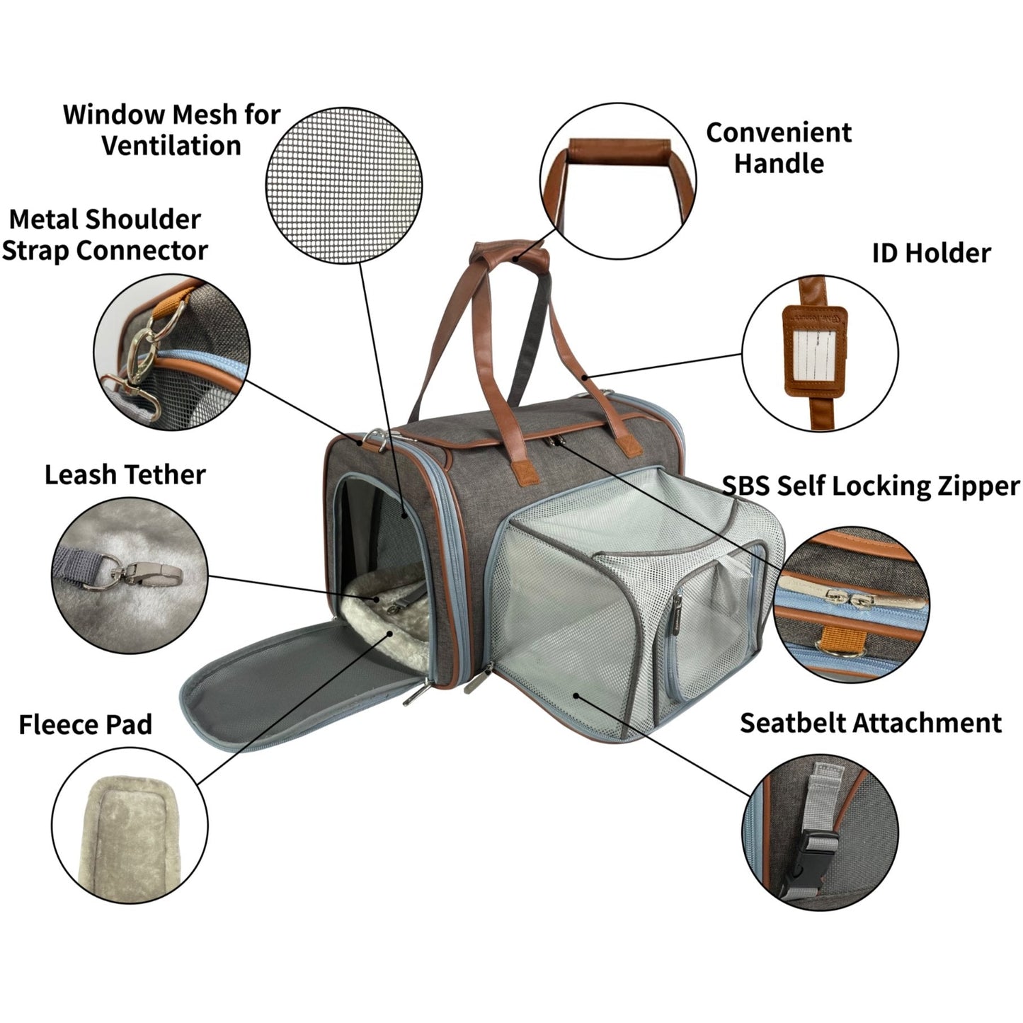 Mr. Peanut's Gold Series Big Apple XL Size Airline Compliant Expandable Pet Carrier Mr. Peanut's Pet Carriers