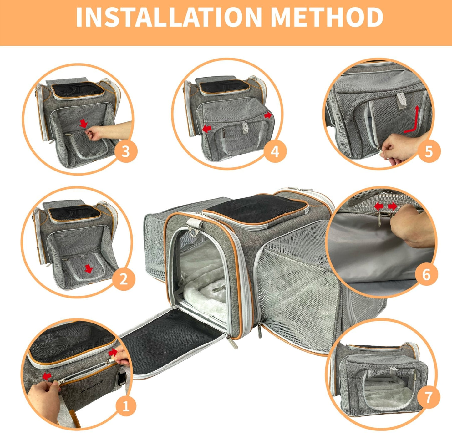 Mr. Peanut's Platinum Series Double Expandable Pet Carrier Mr. Peanut's Pet Carriers