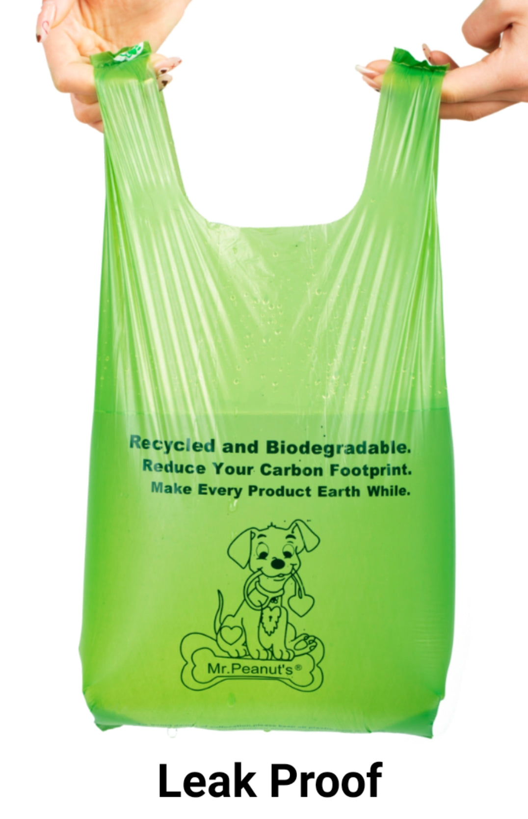 Mr. Peanut's XL Pooper Scooper Sized 13X11" BioDegradable BioPlastic Recycled Plant Based Waste Bags - 160 Count Mr. Peanut's Pet Carriers