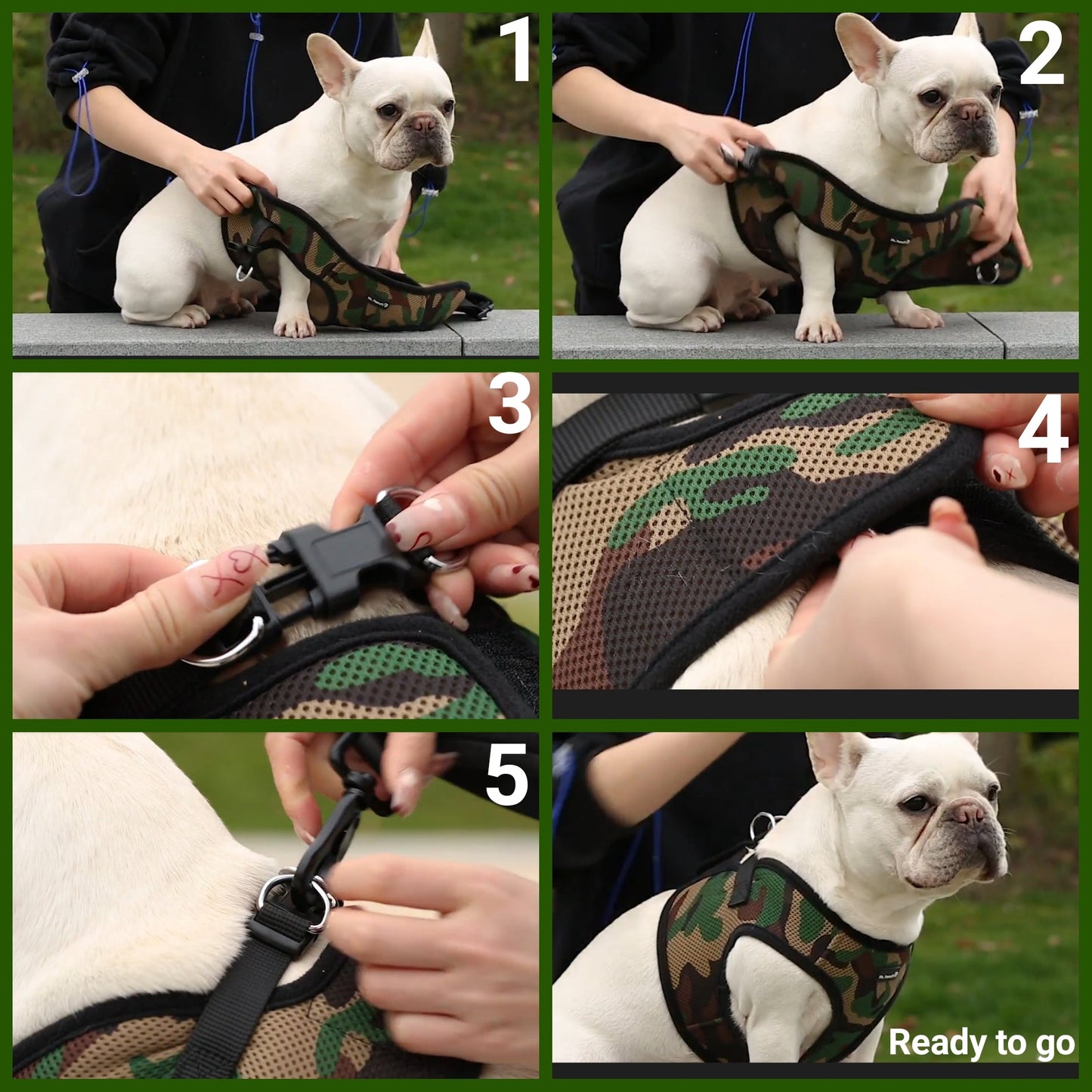 Mr. Peanut's PupTrek Harness and Leash Set, Small Dog/Cat Soft Mesh Step In Harness Vest Mr. Peanut's Pet Carriers