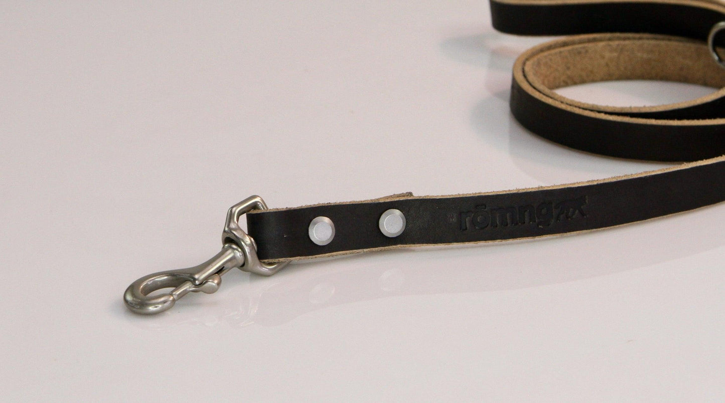 48" Genuine Leather Dog Leashes - Made in USA rōmng