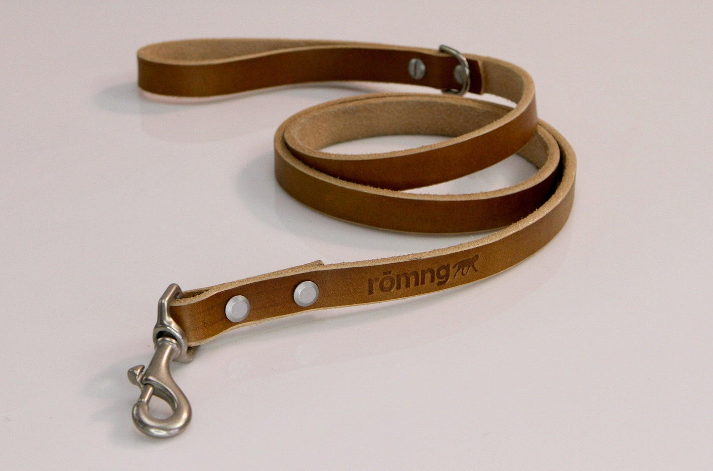 48" Genuine Leather Dog Leashes - Made in USA rōmng