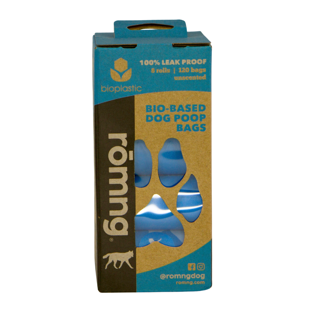 Bio-based Dog Poop Bags with Bamboo Dispenser rōmng
