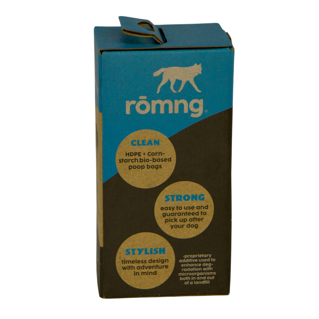 Bio-based Dog Poop Bags with Bamboo Dispenser rōmng