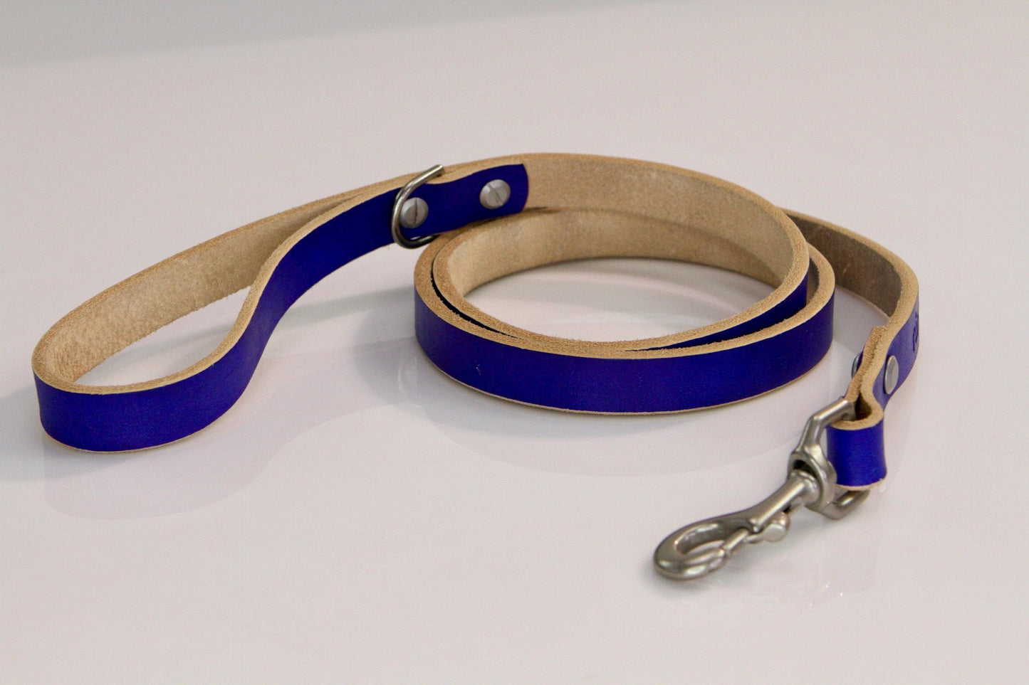 48" Genuine Leather Dog Leashes - Made in USA rōmng