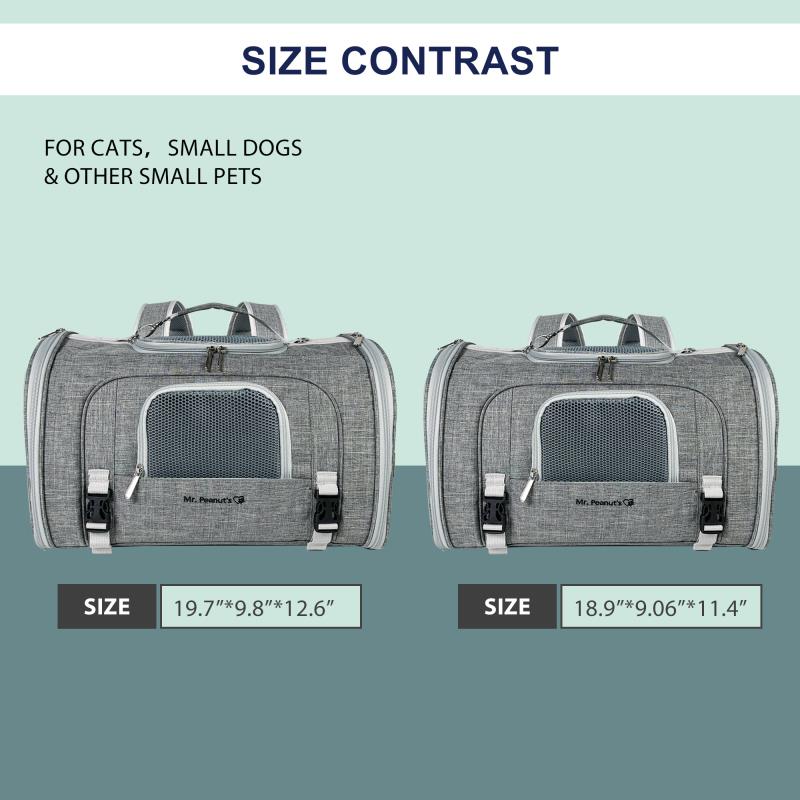 Mr. Peanut's Monterey Series Airline Compliant Horizontal Backpack Pet Carrier Mr. Peanut's Pet Carriers