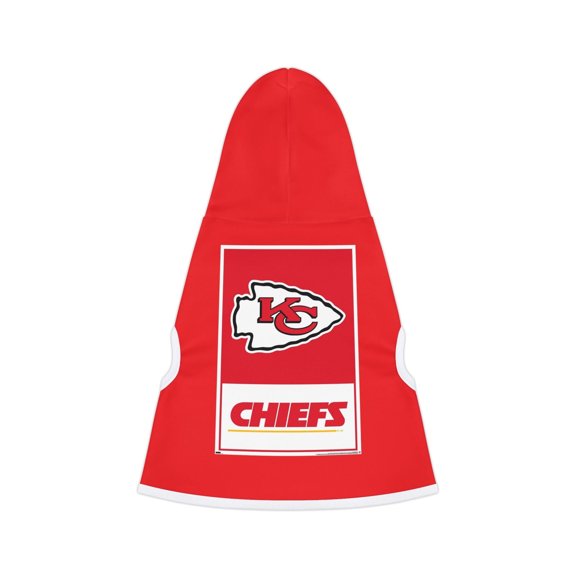 Cozy Chiefs Hoodie for Game Day, Dog Hoodie, Pet Apparel for Football Fans, Athletic Dog Gear, Sports Hoodie for Dogs Printify