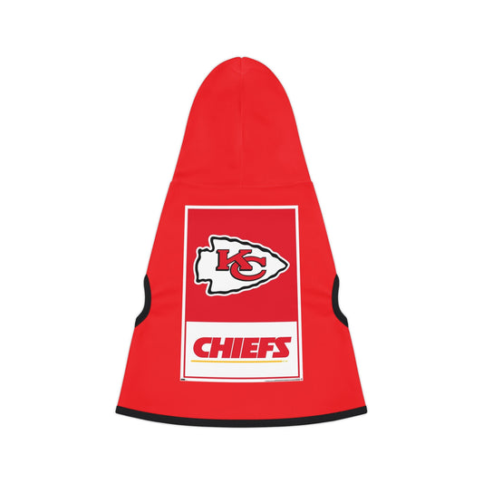 Cozy Chiefs Hoodie for Game Day, Dog Hoodie, Pet Apparel for Football Fans, Athletic Dog Gear, Sports Hoodie for Dogs Printify