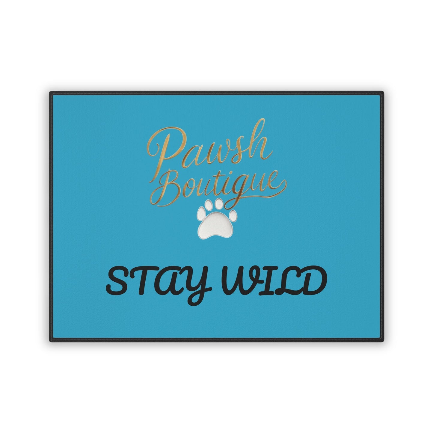 Pawsh Stay Wild Dog Mat - Durable Pet Mat 18" x 24" Printify
