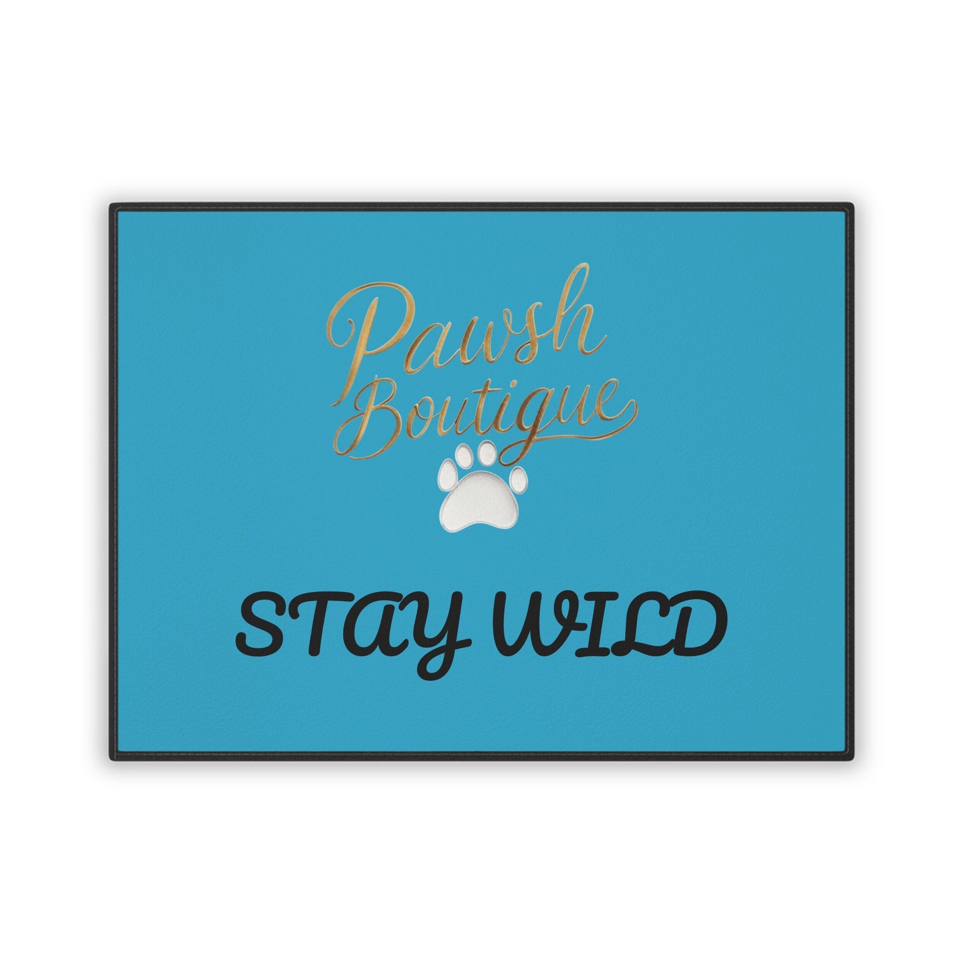 Pawsh Stay Wild Dog Mat - Durable Pet Mat 18" x 24" Printify