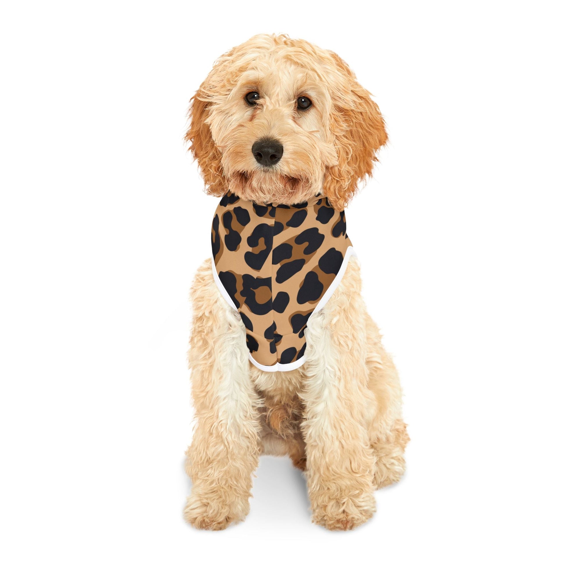 Stylish Leopard Print Pet Hoodie | Cozy Dog Jacket Printify