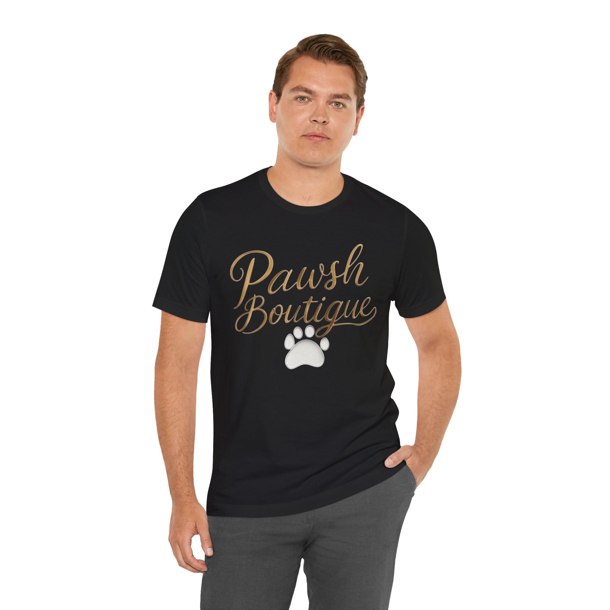 Pawsh Boutique-Themed Unisex Tee, Dog Lover Shirt Printify
