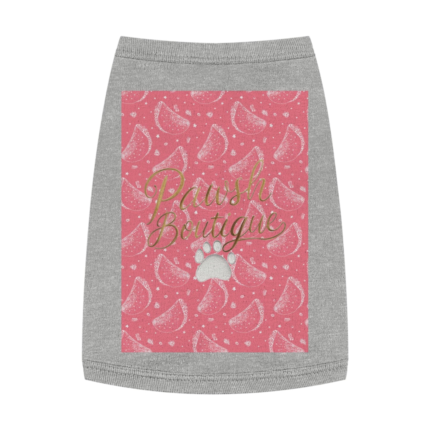 Pawsh Tank Top for Dogs, Cute Summer Apparel Printify