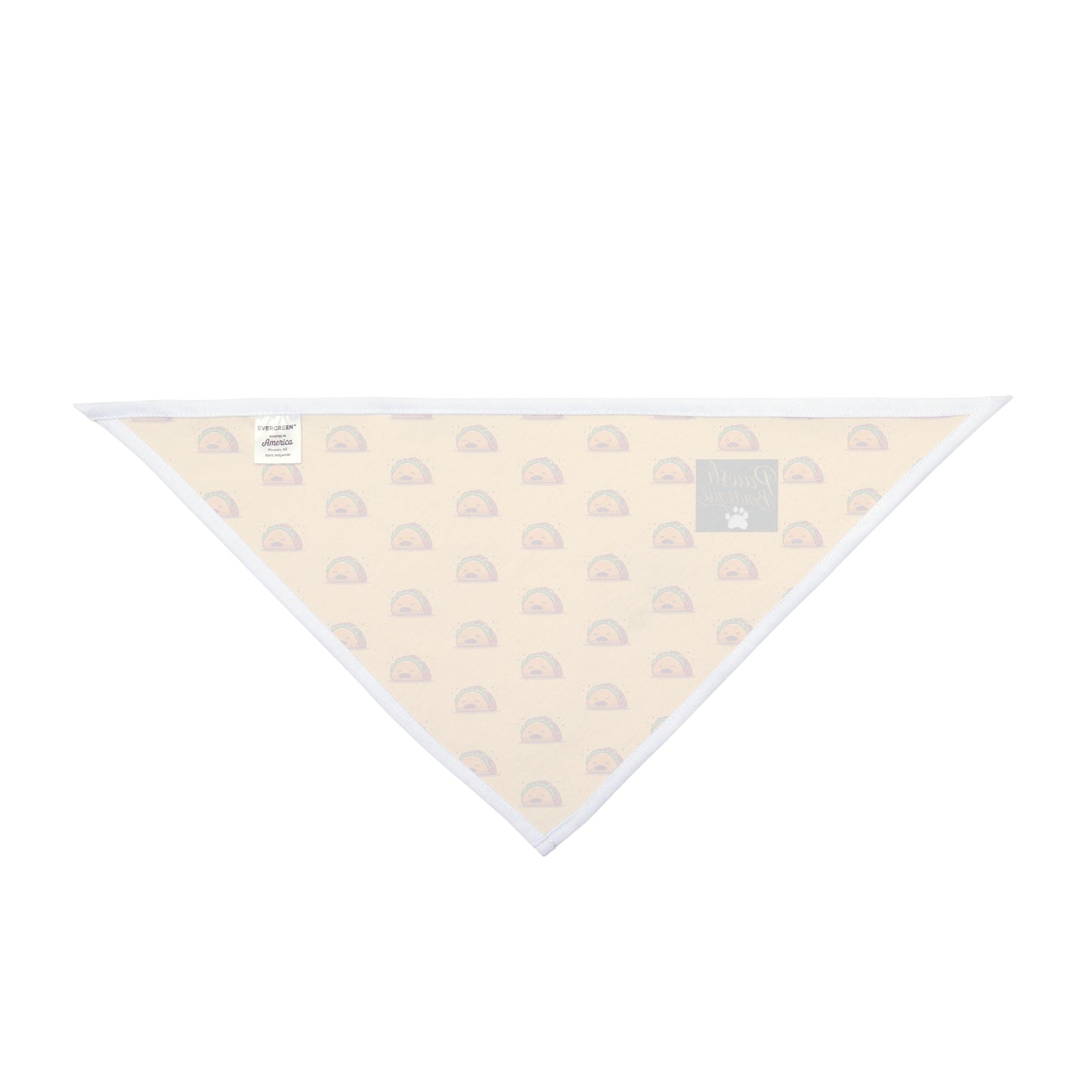 Taco Pawsh Bandana, Cute Dog Accessory, Summer Pet Fashion, Festival Wear for Pets, Gift for Pet Lovers Printify