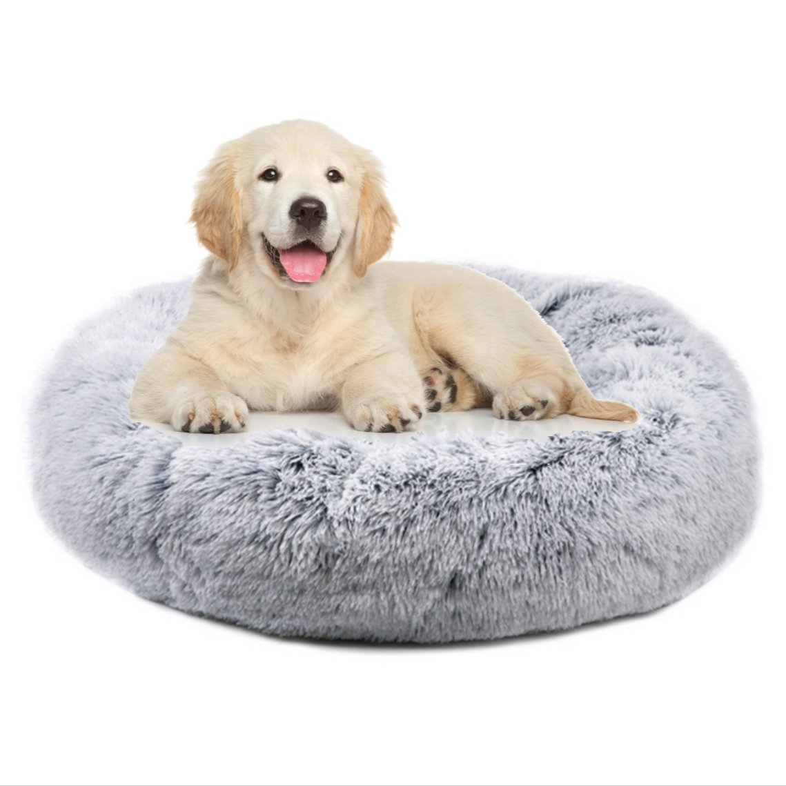 Mr. Peanut's 28" OrthoPlush® Pet Bed - Snowflake White Two Tone Mr. Peanut's Pet Carriers