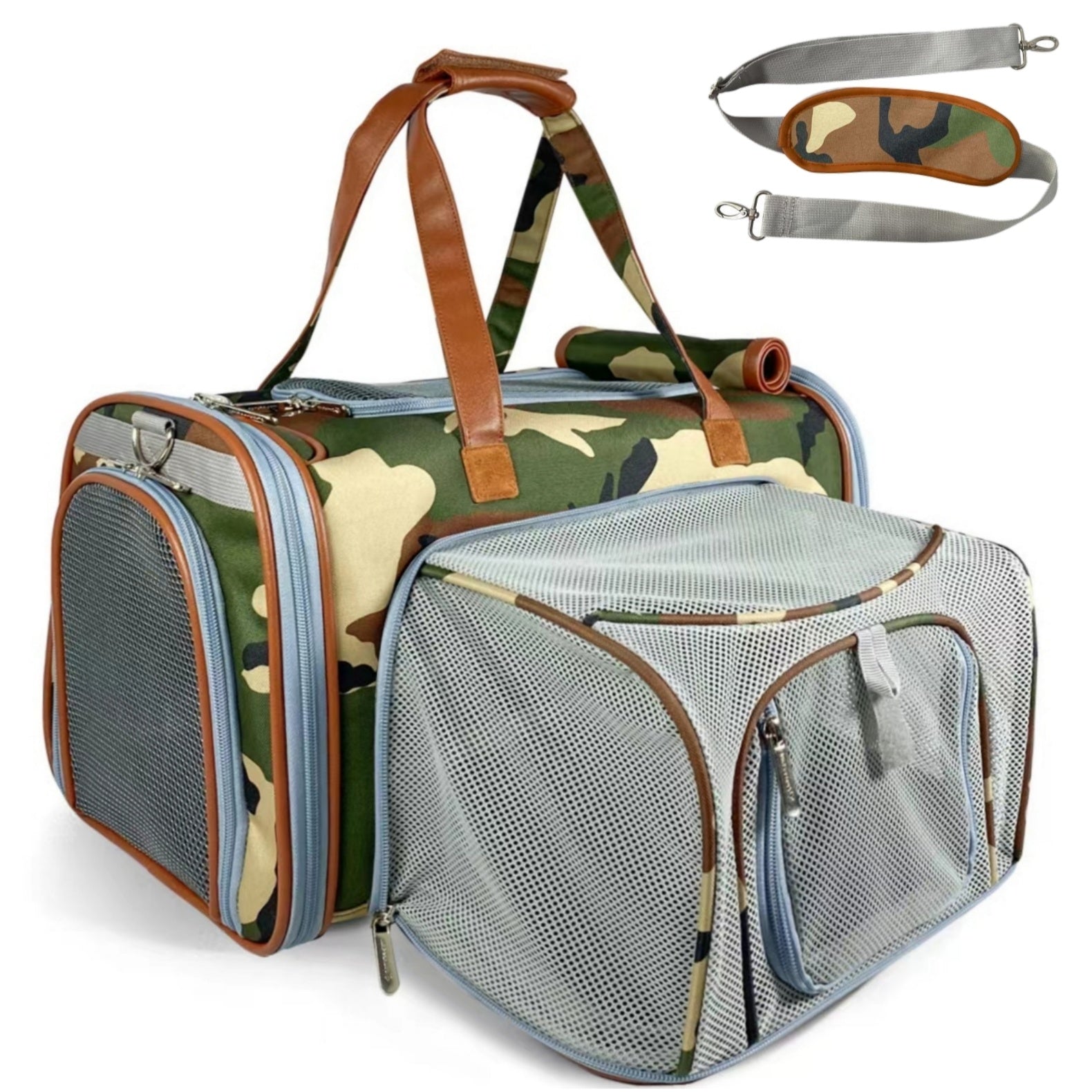Mr. Peanut's Gold Series Standard Size Airline Compliant Expandable Pet Carrier - Prints Edition Mr. Peanut's Pet Carriers