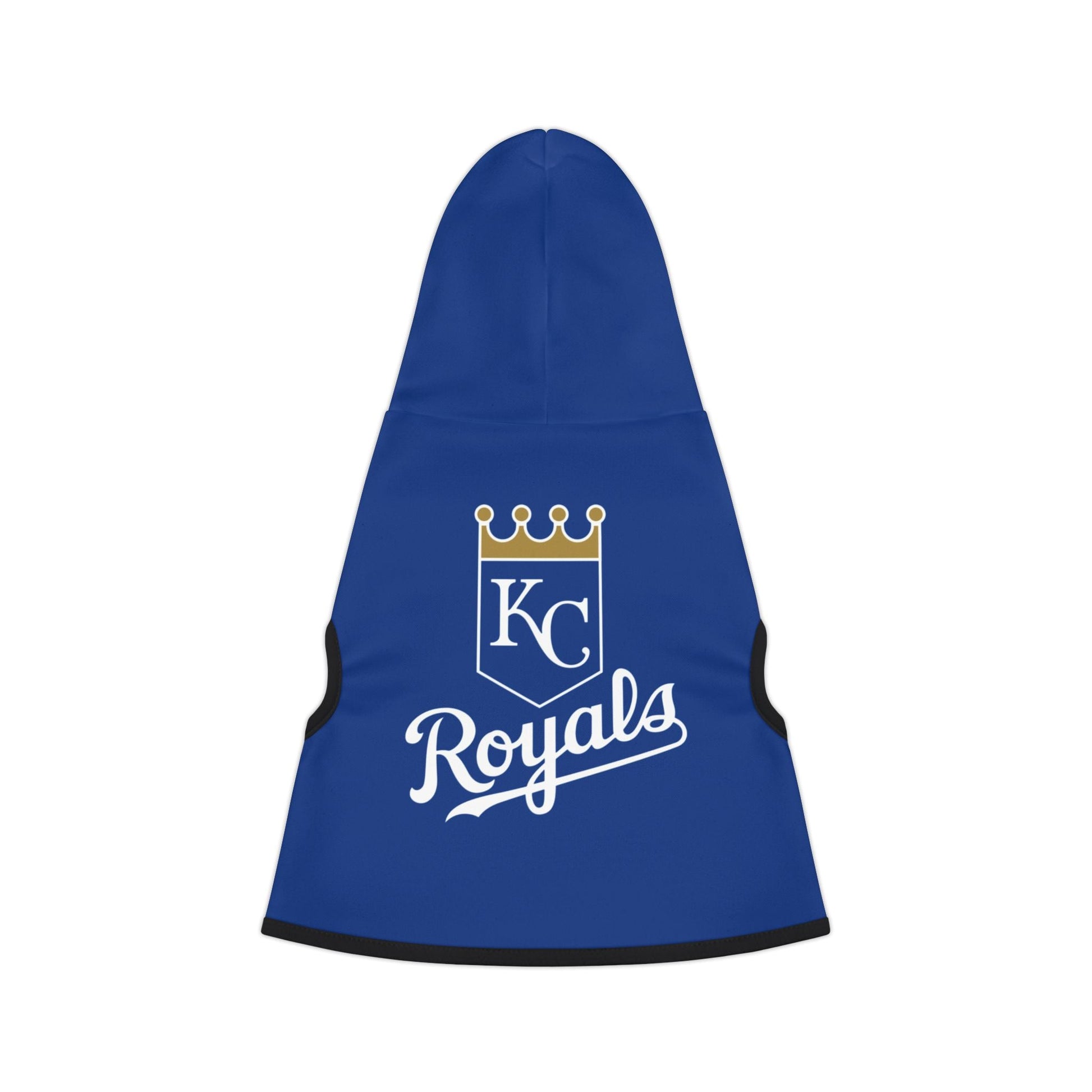 KC Royals Pet Hoodie for Game Day, Dog Apparel, Pet Fashion, Sportswear, Soft Hoodie for Dogs, Blue Pet Outfit Printify