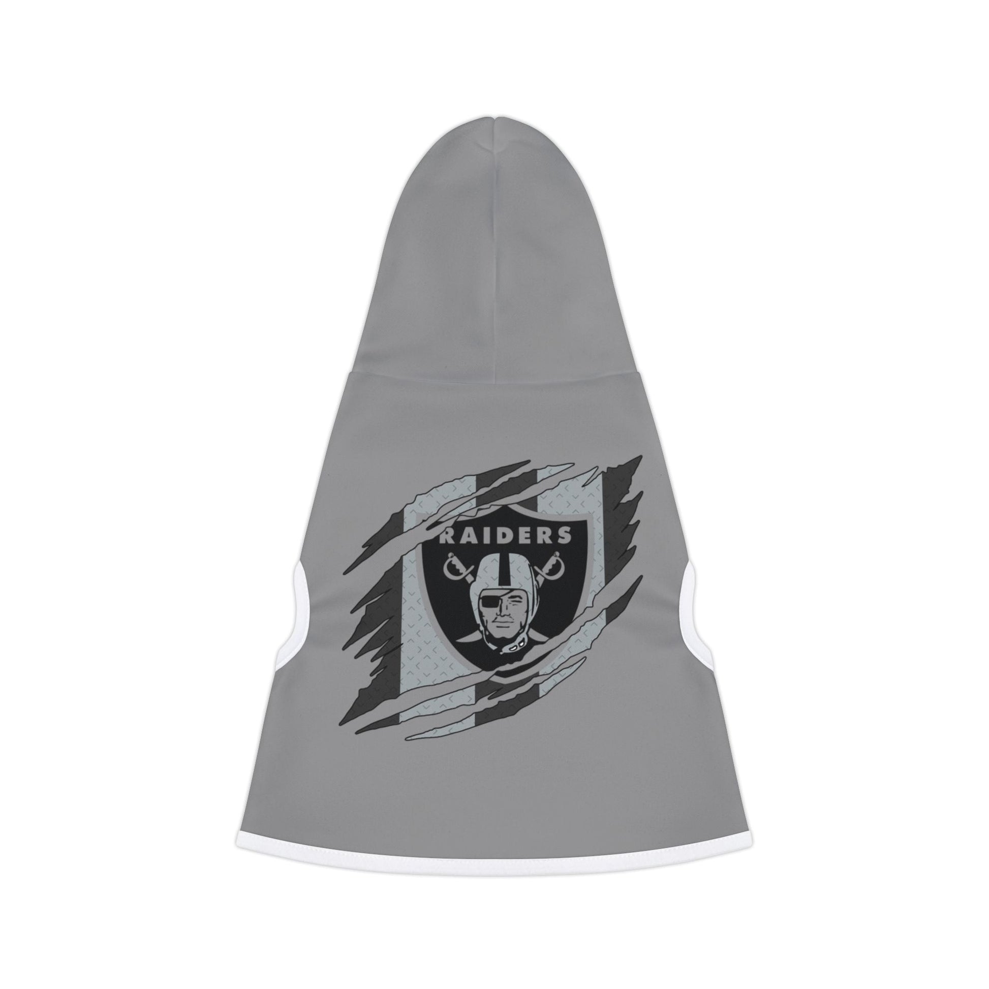 Raiders Pet Hoodie with Raiders Design, Perfect for Dog Lovers, Cozy Canine Apparel, Team Spirit Wear, Pet Fashion Statement Printify
