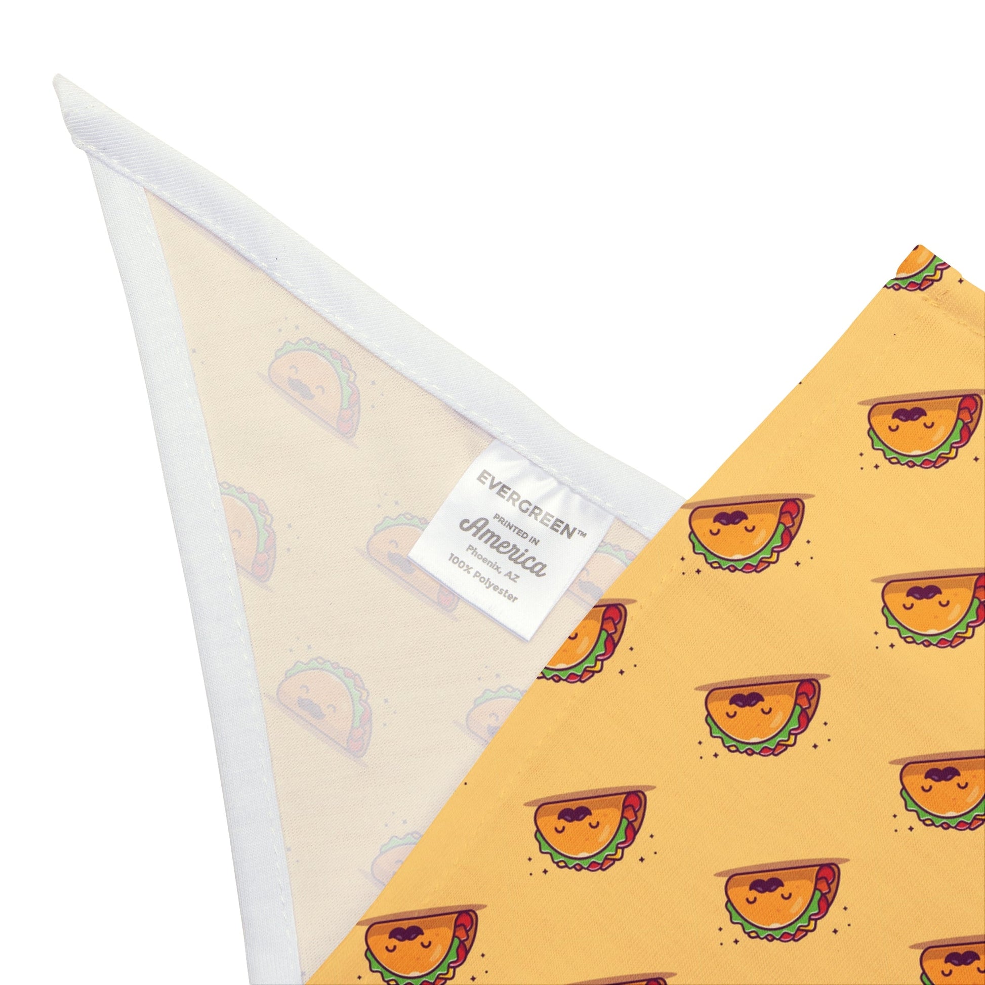 Taco Pawsh Bandana, Cute Dog Accessory, Summer Pet Fashion, Festival Wear for Pets, Gift for Pet Lovers Printify