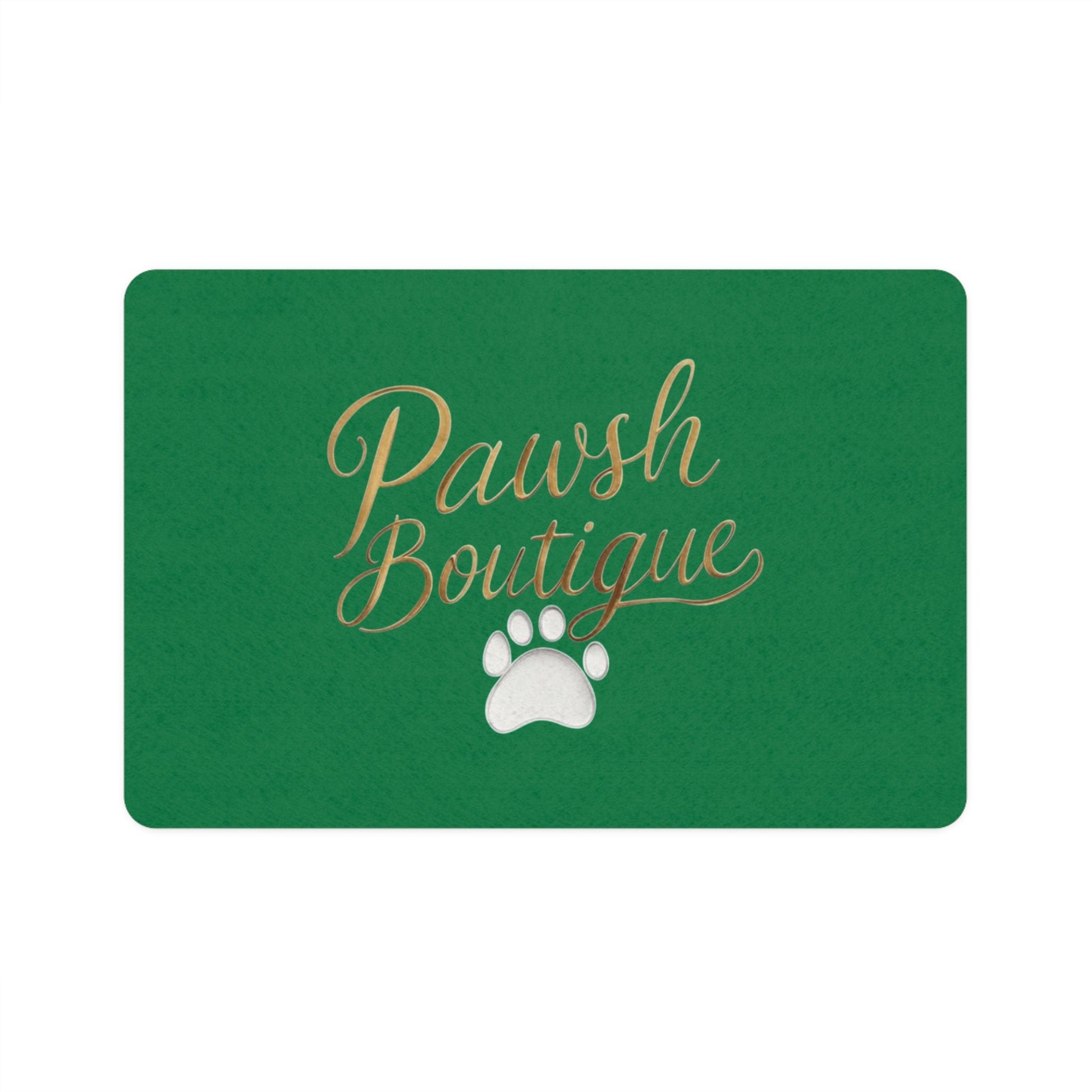 Pawsh Food Mat with Loving Quote for Pet Lovers Printify