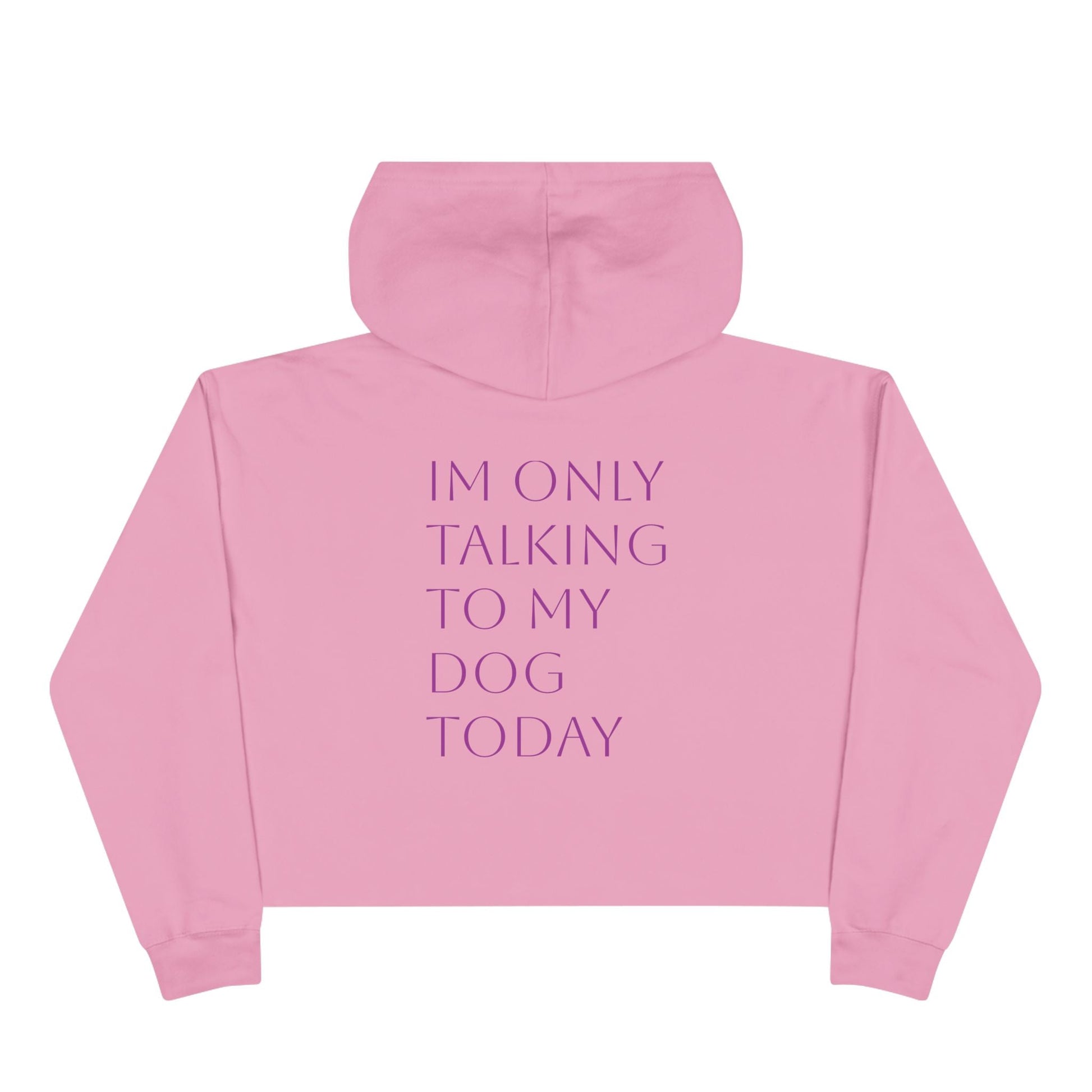 Cute Pawsh Dog Lover Crop Hoodie Printify