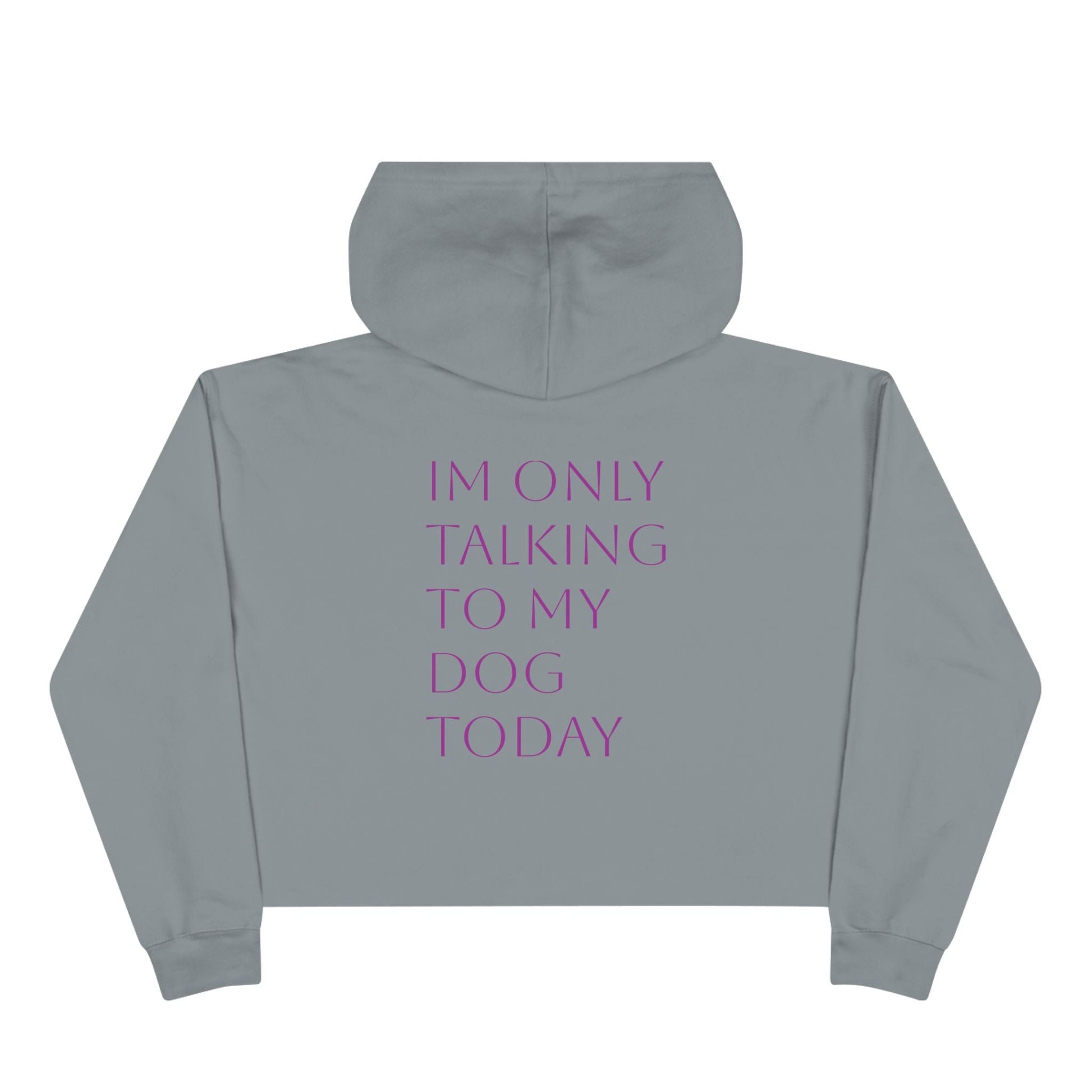 Cute Pawsh Dog Lover Crop Hoodie Printify