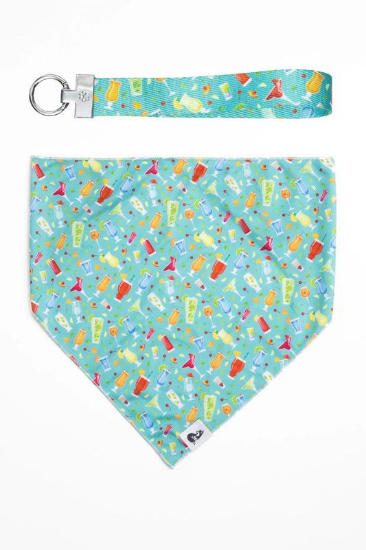 Seaside Sips Dog Bandana & Matching Keychain Aria the Fox