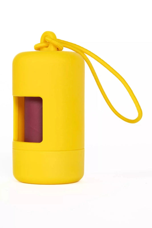 Sun-kissed Yellow Waste Bag Dispenser Aria the Fox