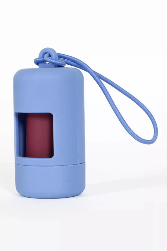 Cornflower Blue Waste Bag Dispenser Aria the Fox