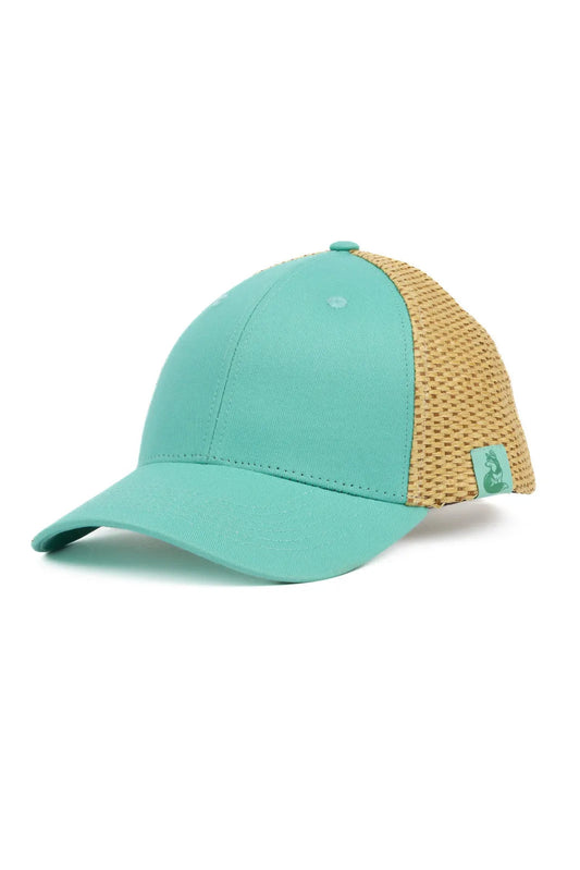 Island Vibes Baseball Cap with Raffia Aria the Fox