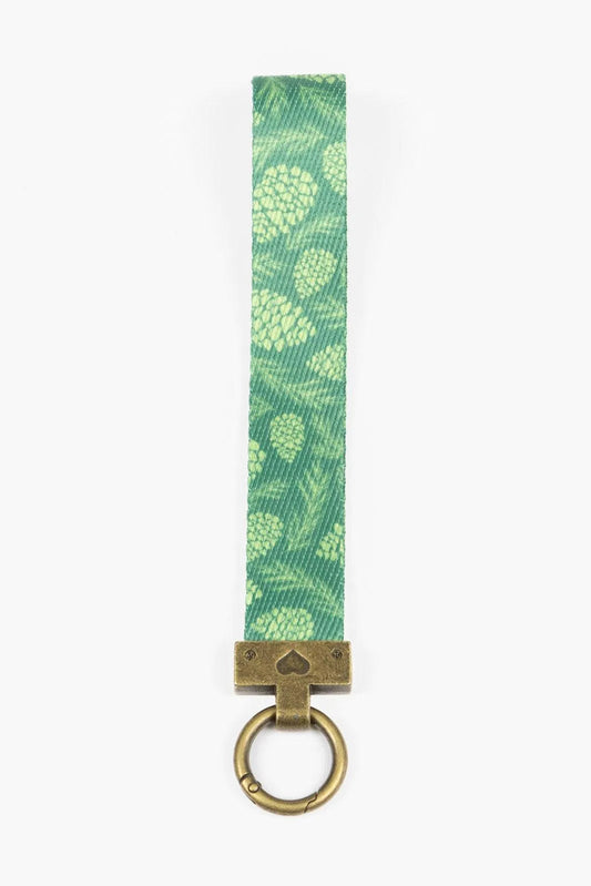 Pine Cone Pup Wristlet Keychain Aria the Fox