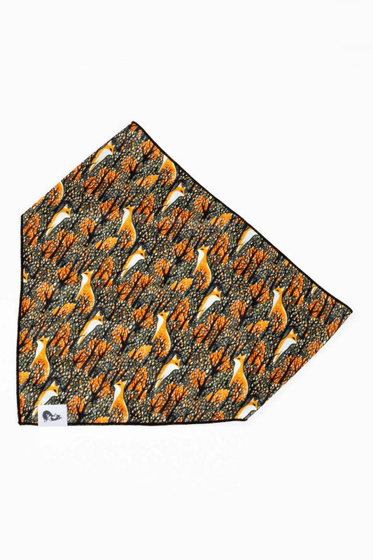 Foxes in Fall Dog Bandana Aria the Fox