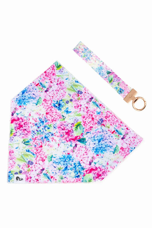 Hydrangea Haven Dog Bandana & Matching Keychain Aria the Fox