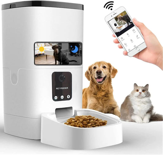 6L Automatic Pet Feeder with Camera&Wifi MJ's Pet Closet