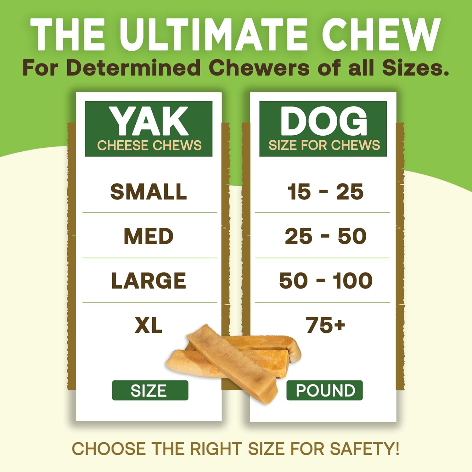 Gold Yak Chews for Small Dogs (4 - 75 sticks) WooF WooF MeoW MeoW