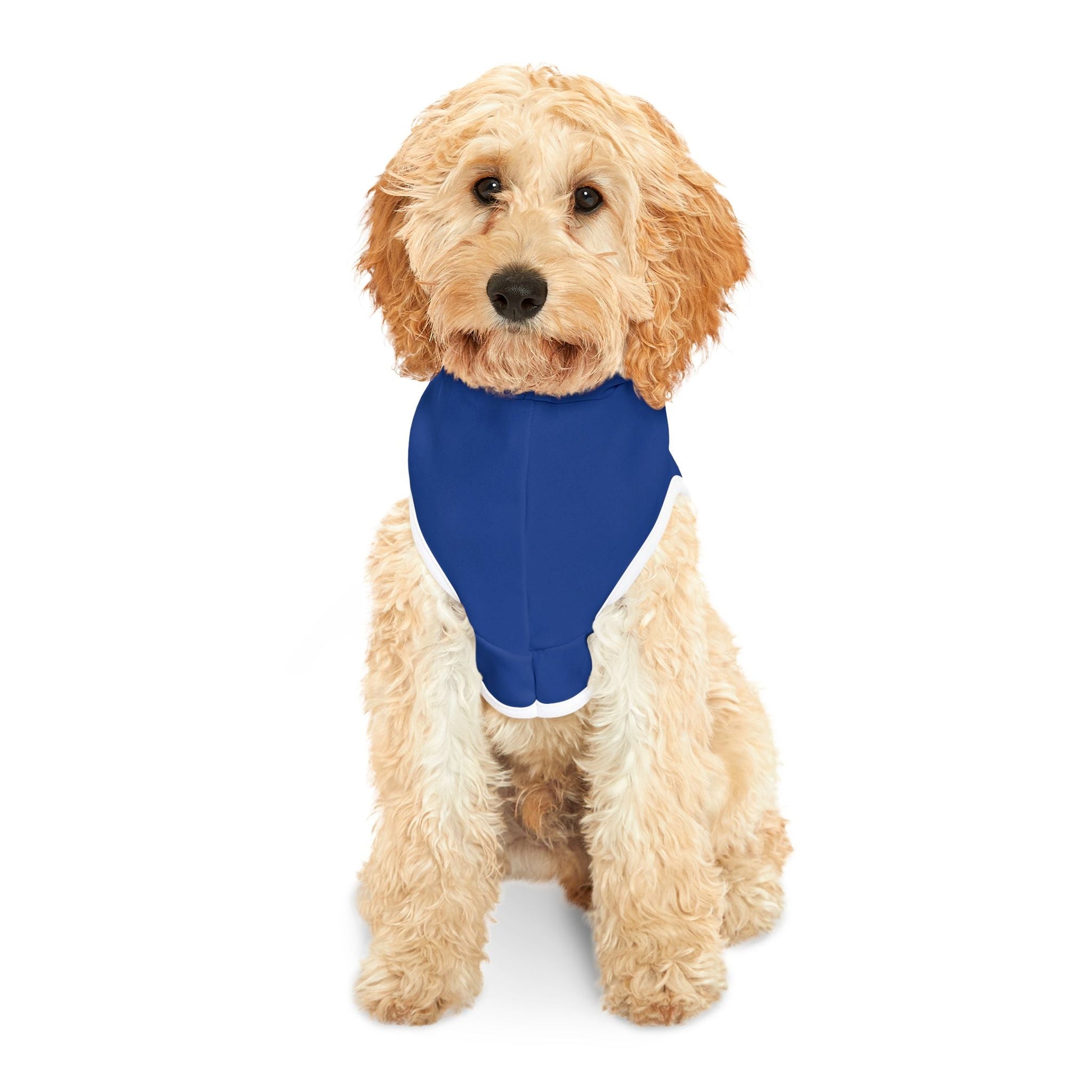 Stylish Blues Hoodie for Dogs, Cozy Dog Sweater, Pet Outfit for Sports Fans, Dog Apparel for Winter, Gift for Pet Lovers Printify