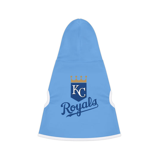 KC Royals Pet Hoodie - Cozy Dog Sweater, Perfect for Game Day, Pet Costume, Doggie Apparel, Sports Fan Gift Printify
