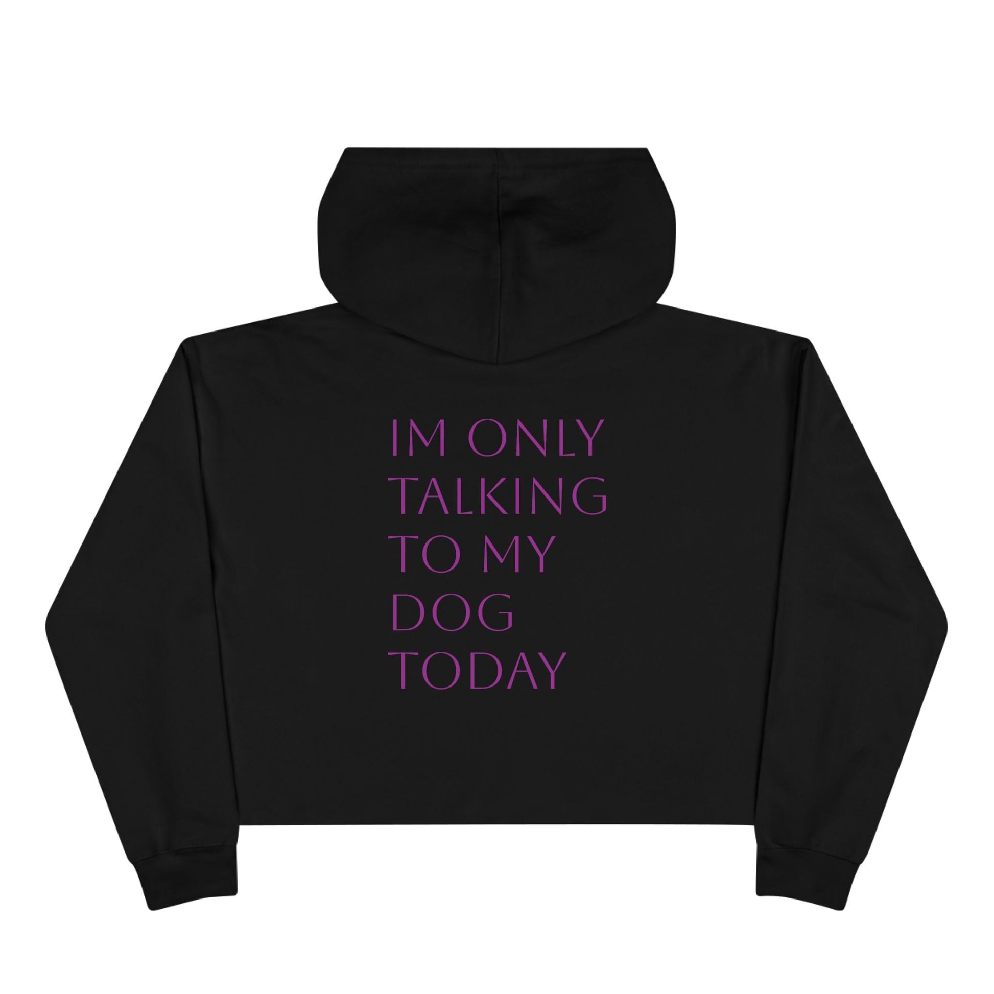 Cute Pawsh Dog Lover Crop Hoodie Printify