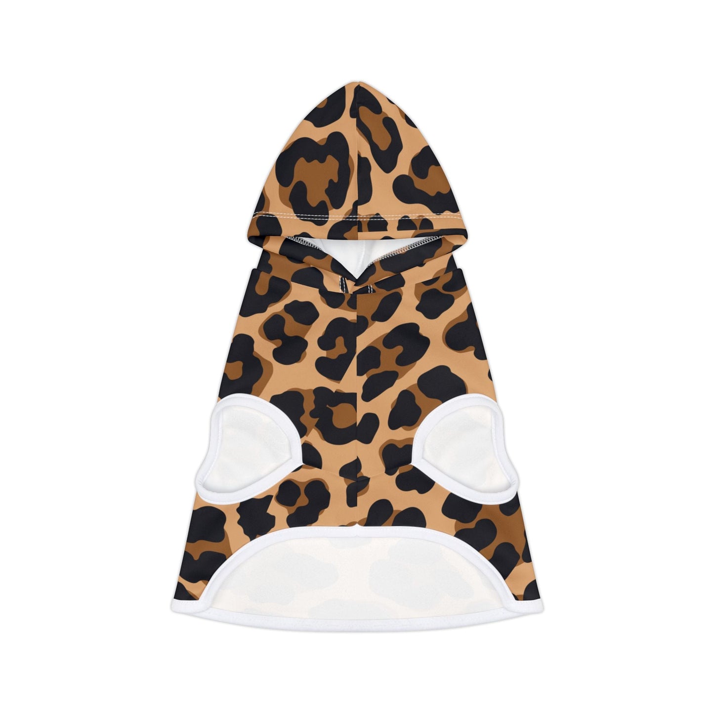 Stylish Leopard Print Pet Hoodie | Cozy Dog Jacket Printify