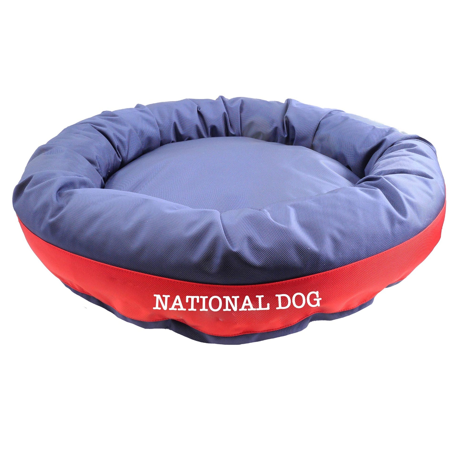 Dog Bed Round Bolster Armor Baseball American Dog