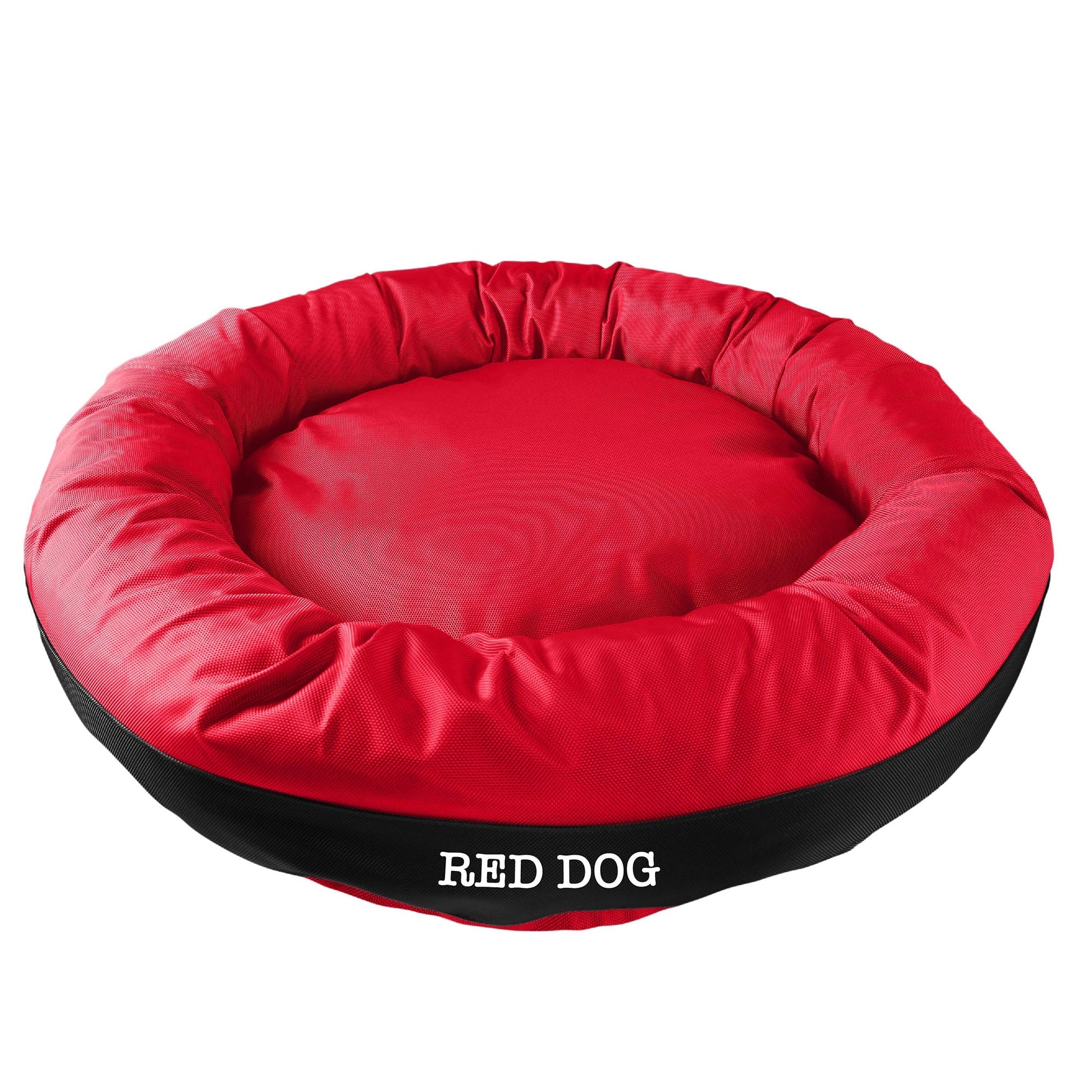 Dog Bed Round Bolster Armor Baseball American Dog
