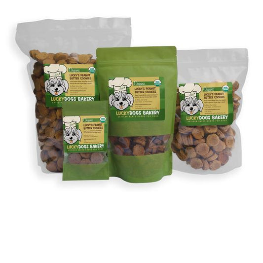 Lucky's Organic Peanut Butter Cookies Happy Dog Food